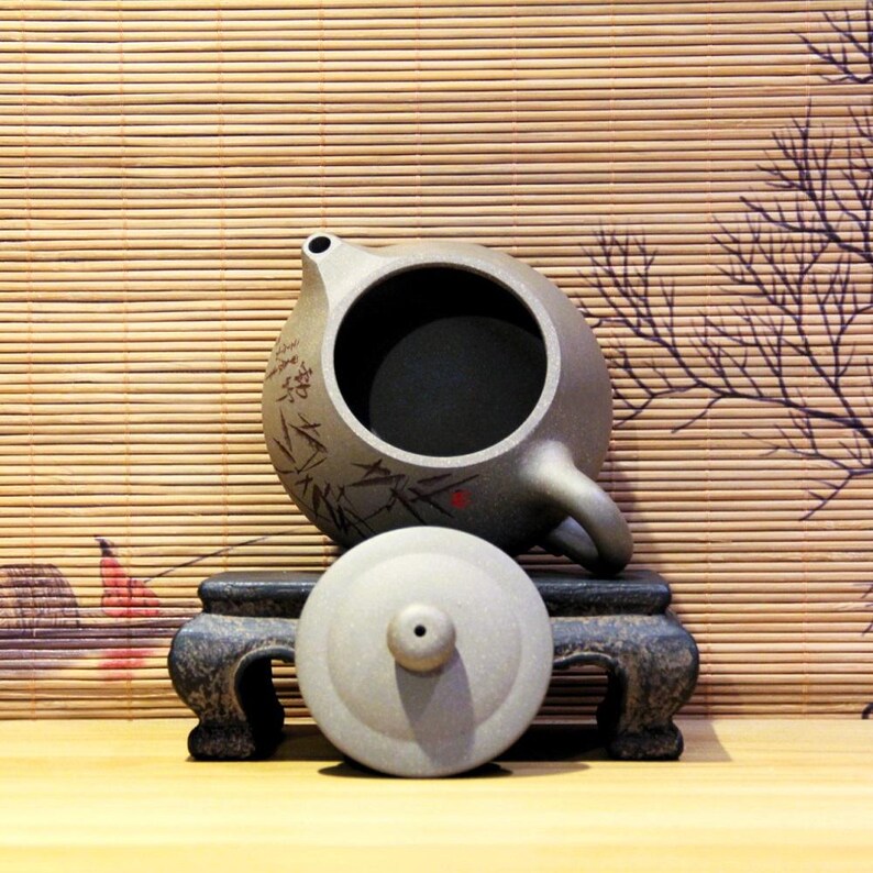 Yixing Zisha Teapot [Bamboo Shi Piao] - Thumbnail 3