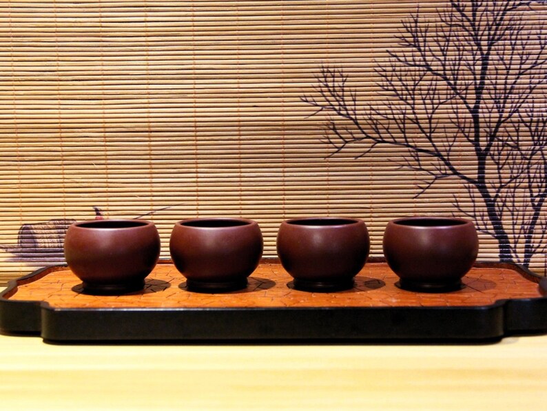 Yixing Zisha Tea Cup | Zi Zhu Ni / 50/70ml | Purple Clay Tea Cup | Chinese Tea Cup