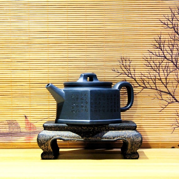 宜興紫砂急須 [六芳心藍] 230ml | 紫土急須 - Etsy 日本