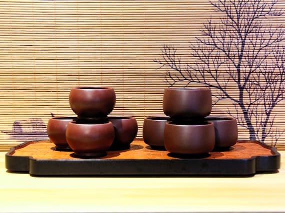 Yixing Zisha Tea Cup | Zi Zhu Ni / 50/70ml | Purple Clay Tea Cup | Chinese Tea Cup