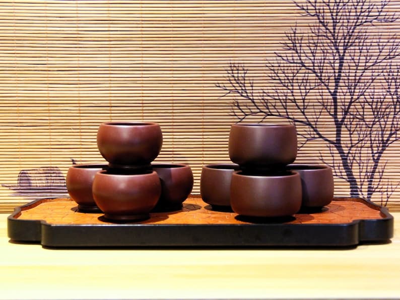 Yixing Zisha Tea Cup | Zi Zhu Ni / 50/70ml | Purple Clay Tea Cup | Chinese Tea Cup