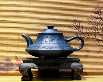Full Handmade Yixing Zisha Teapot [Yun Lu Zhi Chun] 260ml | Purple Clay Teapot