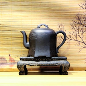 Całkowicie ręcznie wykonany czajniczek Yixing Zisha [Yu Bi Cheng Shui] 290 ml | Fioletowy gliniany czajniczek | Chiński czajniczek