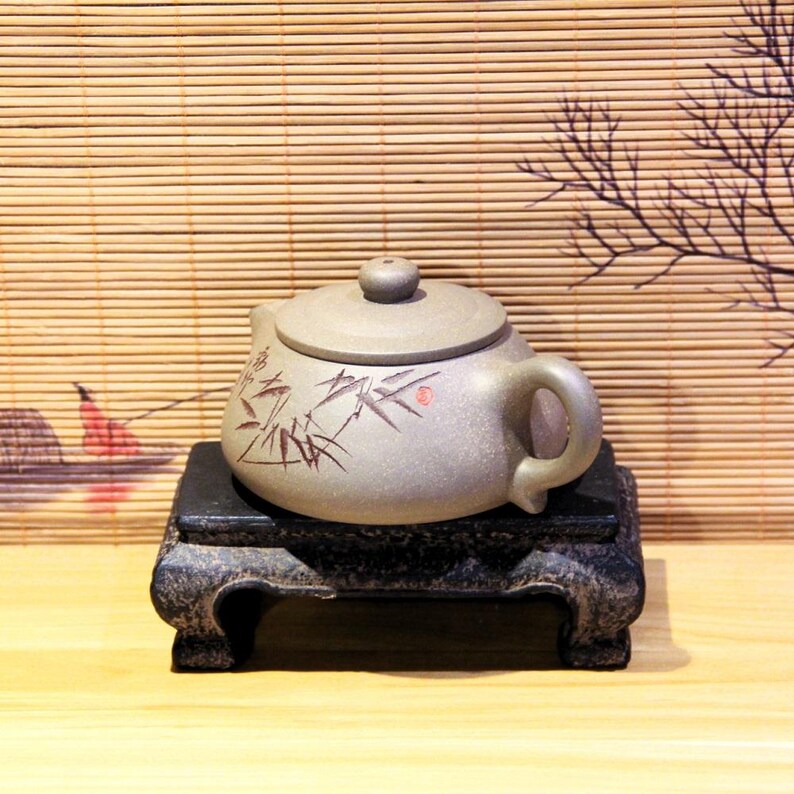 Yixing Zisha Teapot [Bamboo Shi Piao] - Thumbnail 5