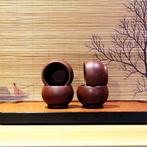 Yixing Zisha Tea Cup | Zi Zhu Ni / 50/70ml | Purple Clay Tea Cup | Chinese Tea Cup