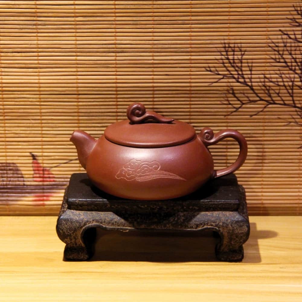 宜興紫砂急須 [如意石匣] 220ml | 手作り急須 | 紫土急須 | 中国急須