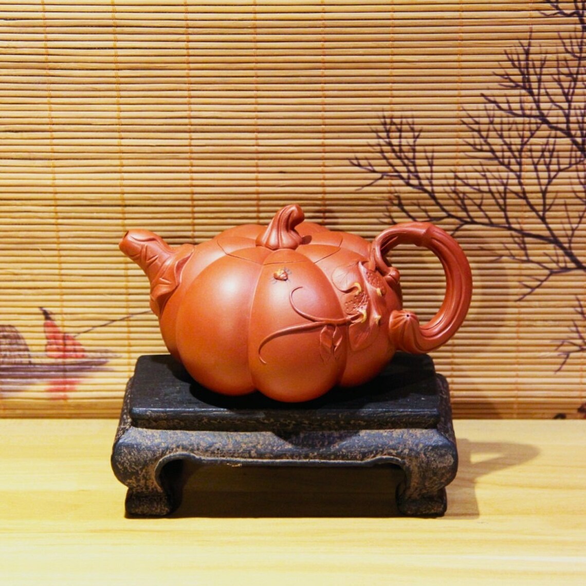 Full Handmade Yixing Zisha Teapot [pumpkin Pot] 280ml | Purple Clay ...