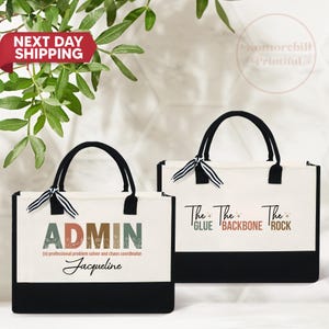 Administrative Assistant Gift Tote Bag, Admin Professionals Day Thank You Gift, Employee Appreciation Gifts, Admin Crew Essential Worker bag