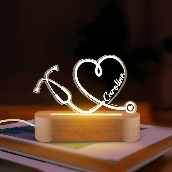 Personalized Nurse 3D Led Night Light, Graduation Gift, Nurse