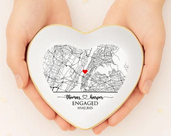 Custom Locked Ring Dish, Personalized Wedding Gift For Couple,sentimental Gift For Bride,wedding Gift For Bride Jewelry Tray,newlywed Gifts - Israel