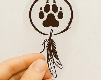 MMIW Bärentatze Autoaufkleber | MMIW Bär Vinyl Aufkleber Aufkleber | Vermisste und ermordete indigene Frauen Fensteraufkleber