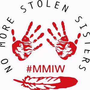 MMIW bumper sticker, no more stolen sisters | MMIW vinyl decal | Missing and Murdered Indigenous Women window bumper laptop decal sticker