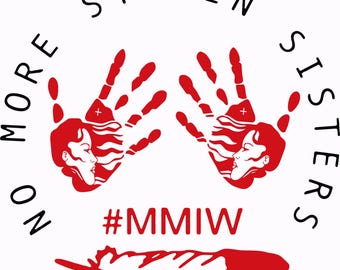 MMIW Autosticker, Schluss mit gestohlen Schwestern | MMIW Vinyl Aufkleber | Vermisste und ermordete indigene Frauen Fensteraufkleber