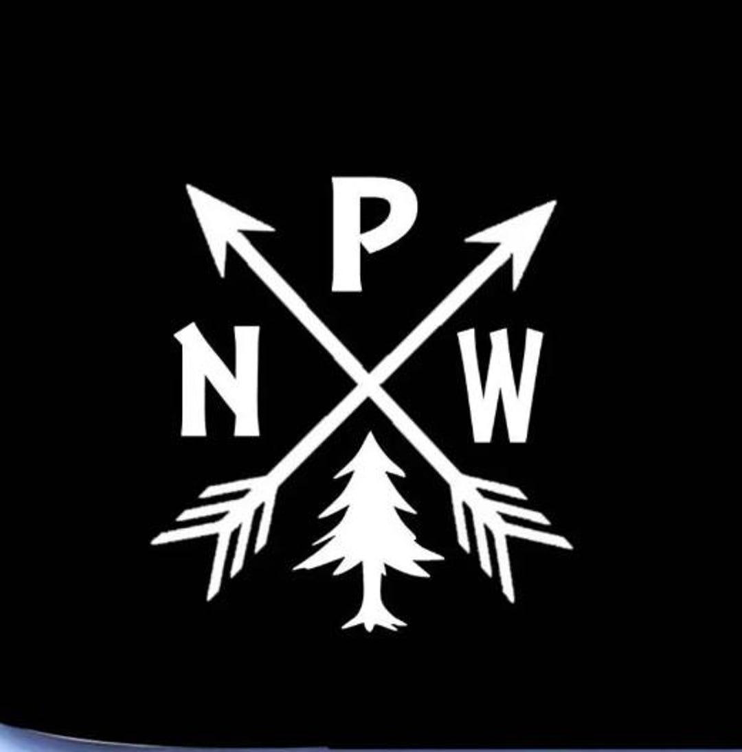 PNW Pacific Northwest Adventure Car Sticker – Mountain, Forest, and ...