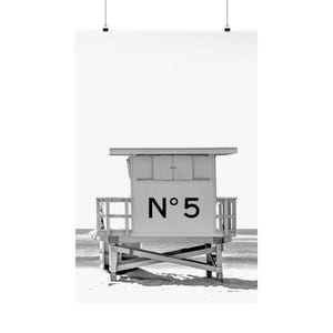 Coastal fashion prints, Surf beach, Floatie pool, Black and White Fashion Wall Art Poster, matte