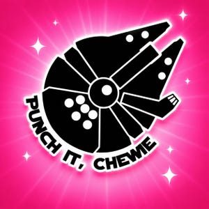 Punch It Chewie, adesivo per auto e laptop di Star Wars, adesivo per finestrino del Millennium Falcon per i fan di Star Wars e regali per familiari e amici