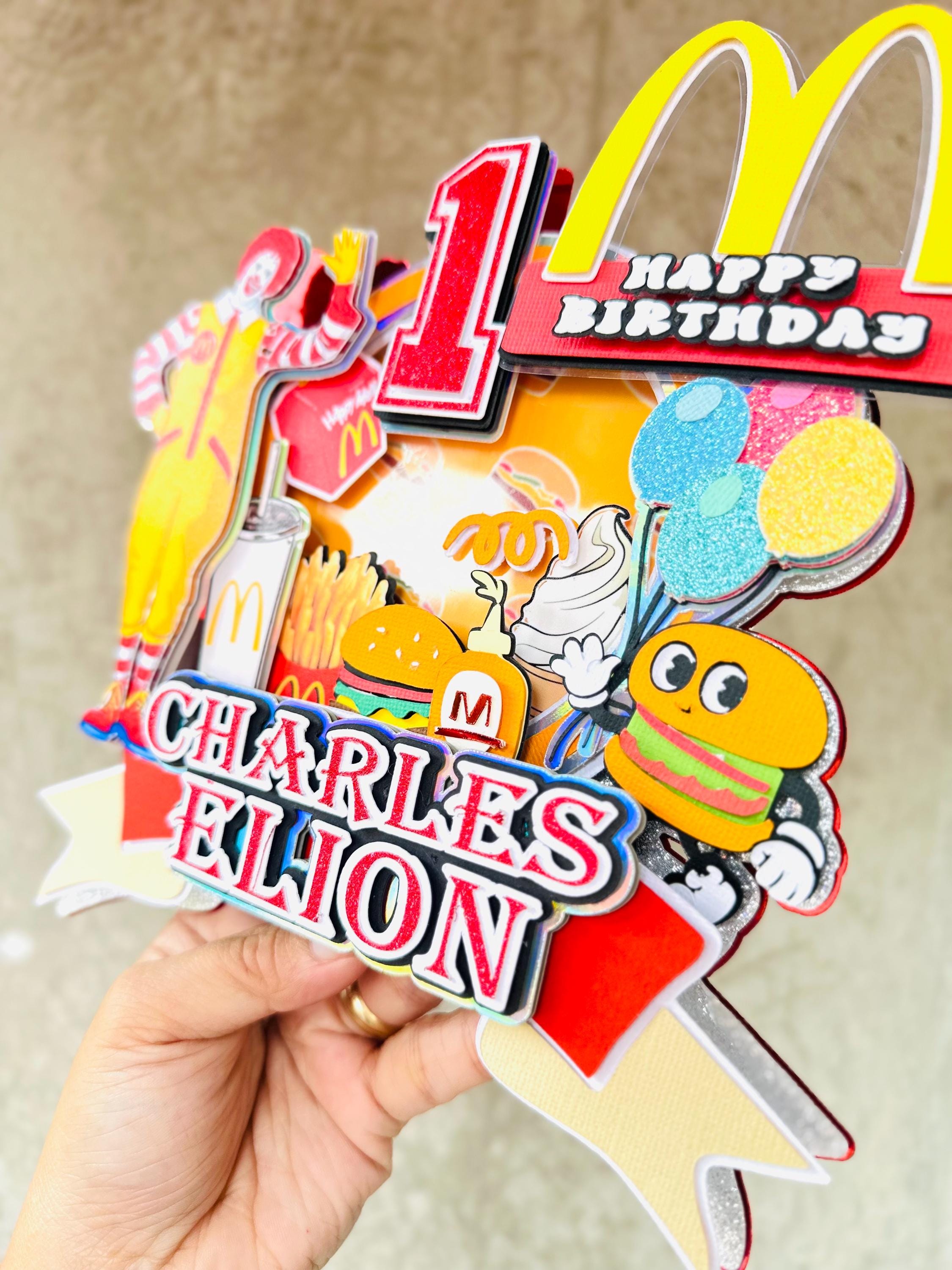 Custom Mcdonald's Birthday Cake Topper: Kiddie Crew Party Decor - Etsy