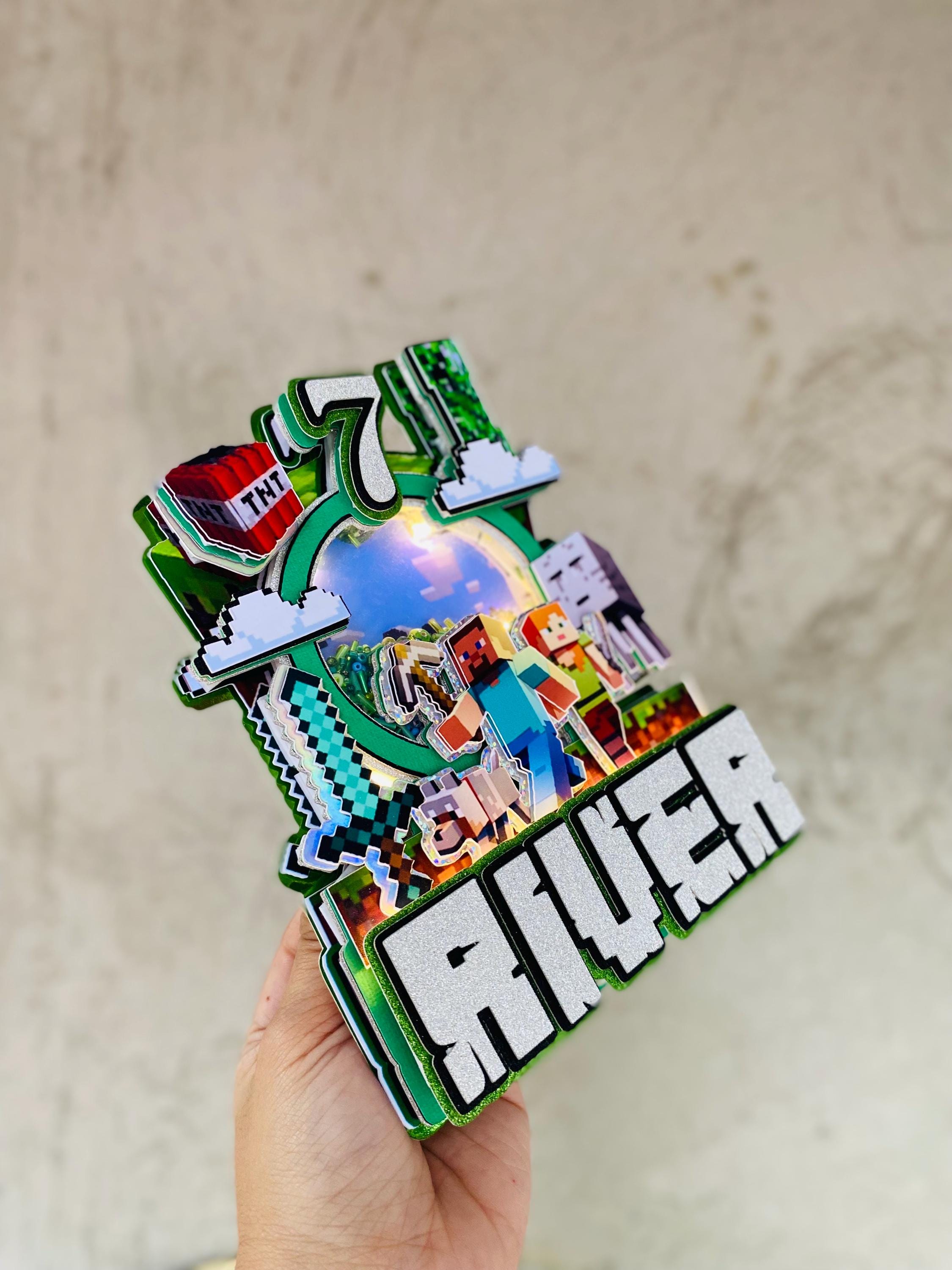 Handmade Minecraft Cake Topper