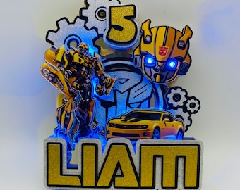 Bumblebee 3D  Cake Topper |  Transformers Birthday Party Essential #caketopper #bumblebee