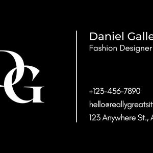 Plain Professional Business Card