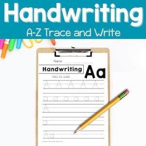 Handwriting Letter Tracing Worksheets, Alphabet Letter of the Week, Kindergarten Curriculum, Preschool Curriculum, Homeschool, Pre-K Lessons