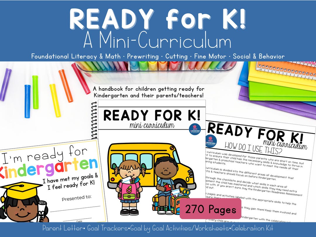 Get Ready for Kindergarten Bundle: Summer Packet Before Kindergarten - Etsy