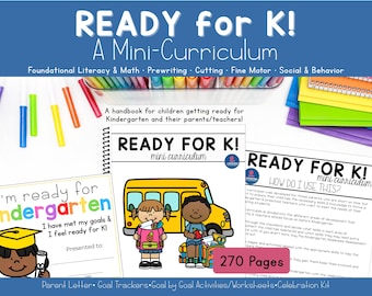 Preschool Worksheets for Ages 4-5: A  Kindergarten Readiness Curriculum with Back to School Prep
