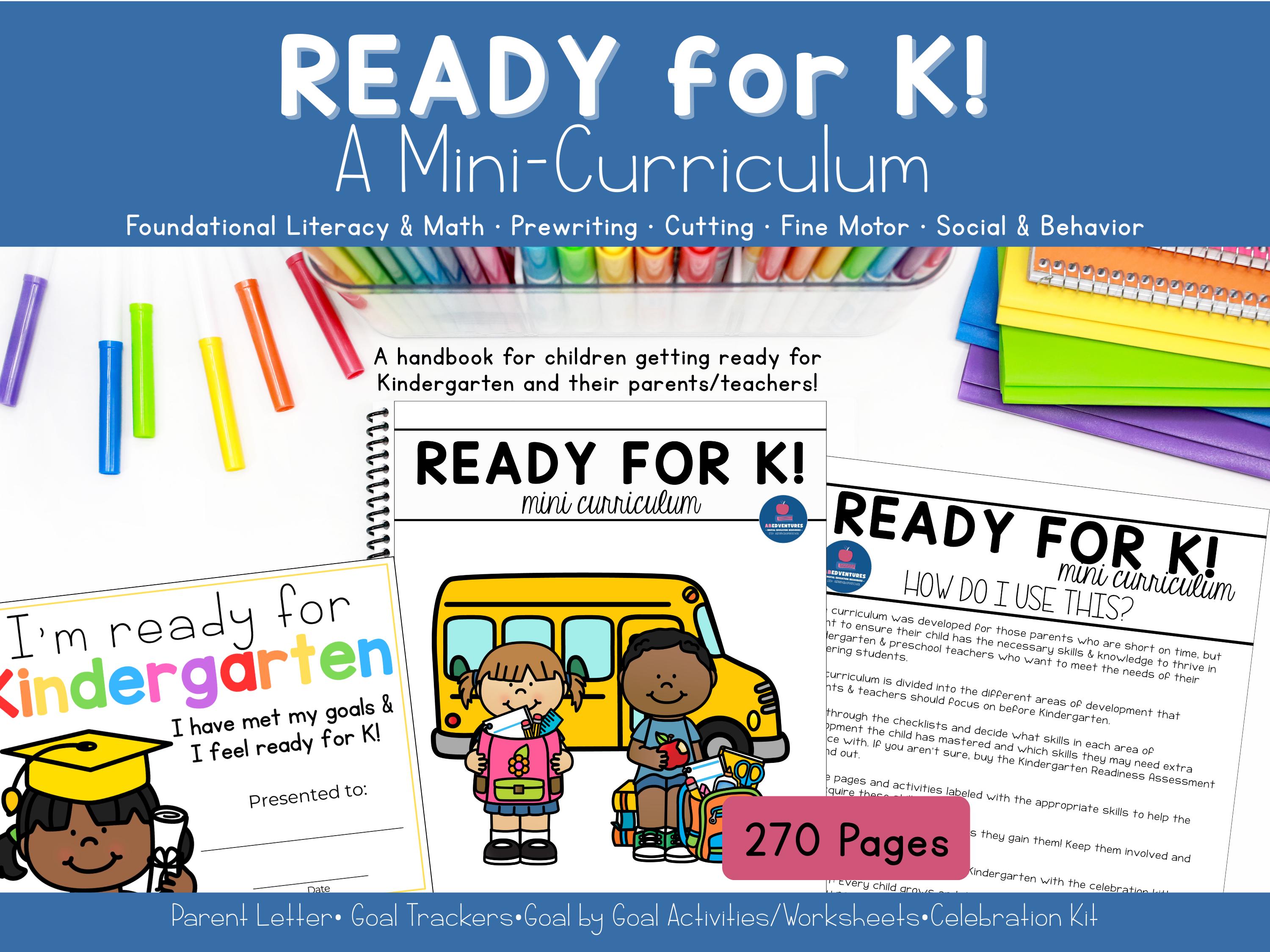 Get Ready for Kindergarten Bundle: Summer Packet Before Kindergarten - Etsy