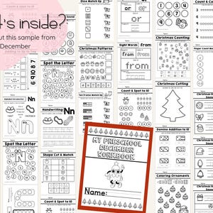 Full Year Preschool Curriculum with Lesson Plans Homeschool Worksheets Pre K Curriculum Monthly Learning Binder Daycare Lessons