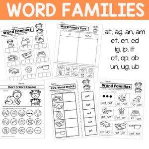 CVC Worksheets: Phonics Short Vowels, Phoneme Segmentation, Rhyming, Assessments (Digital Download) image 6
