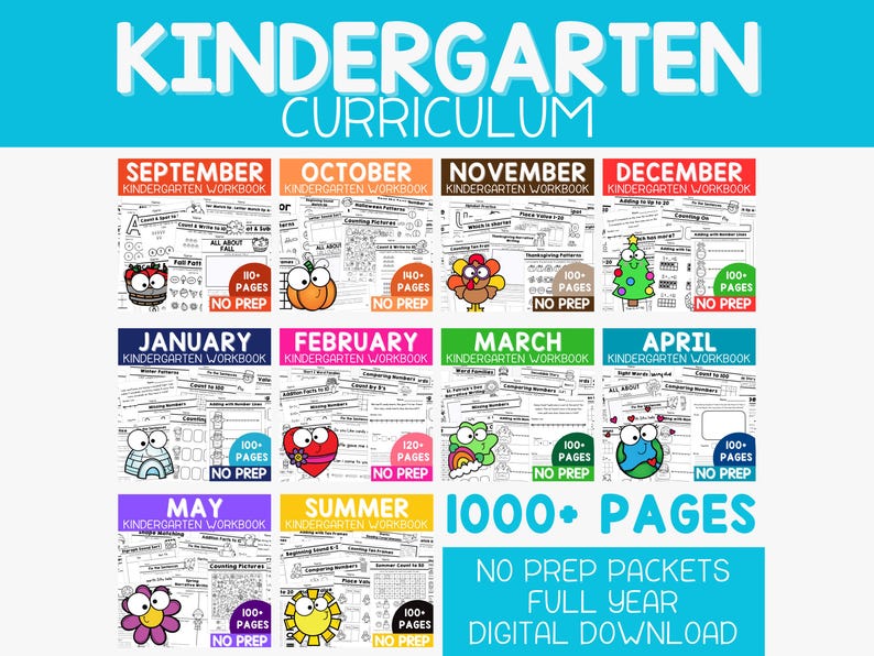 Kindergarten Curriculum Homeschool, Kindergarten Worksheets Free, Free Worksheets, Kindergarten Early Finishers, Kindergarten Curriculum and lesson plans