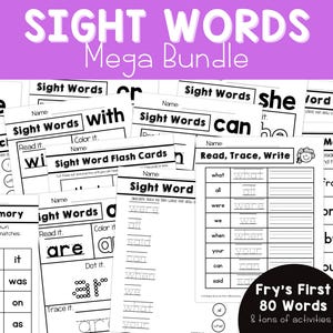 フライ 1st Sight Words ワークシート 幼稚園児向け Sight Words 就学前アクティビティ 1年生向け 手書き スペリングアクティビティ 頻出単語