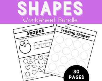 Shape Tracing Worksheets: Preschool & Kindergarten Printable (PDF)