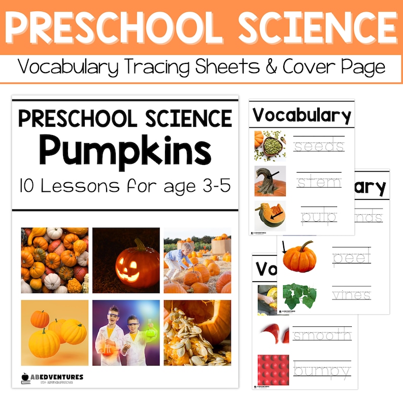 Pumpkin Science Preschool Unit: Ages 3-5 (digital Download) - Etsy