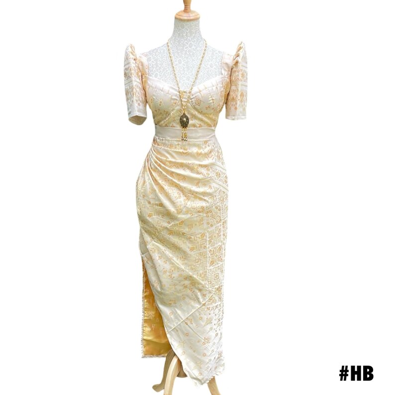 Filipiniana Detachable Butterfly Sleeves in Woven Silk Etsy