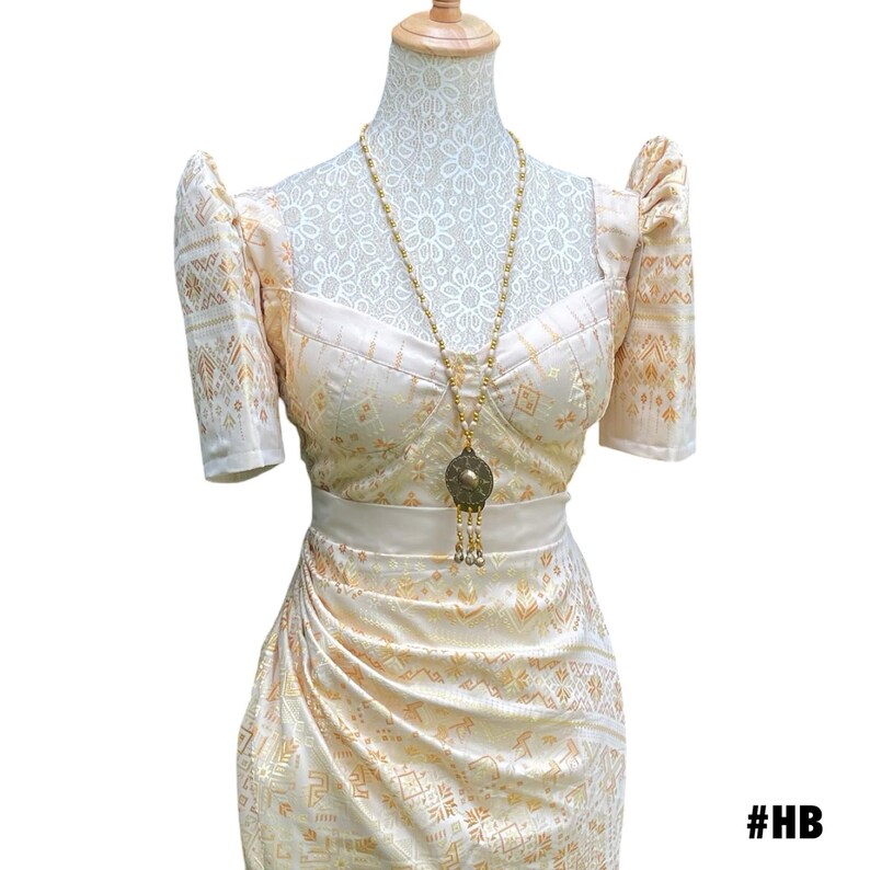 Filipiniana Detachable Butterfly Sleeves in Woven Silk Etsy