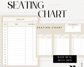 Wedding Seating Chart Organizer | Google Sheets | Microsoft Excel