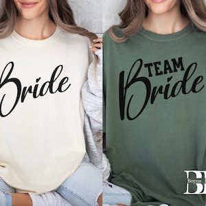 Bride & Team Bride Shirts: Bachelorette Party Cotton Tees