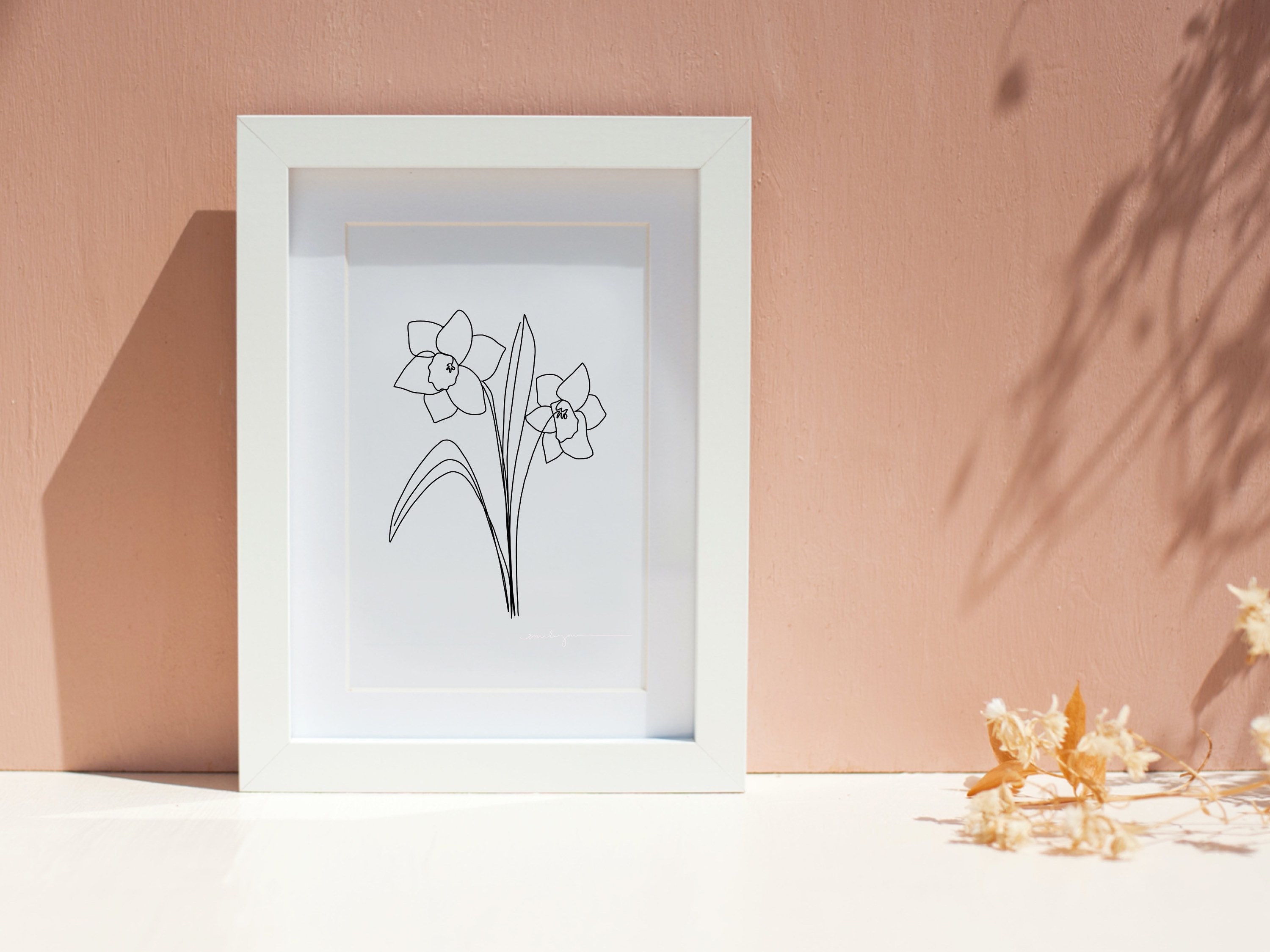 Featured image of post The Best 10 Daffodil Line Drawing Tattoo