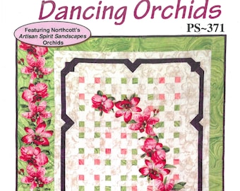 Dancing Orchids - Patch Works Studio Quilt Pattern