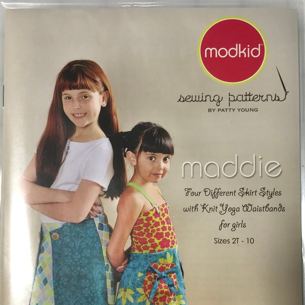 Maddie Skirt and Knit Yoga Waistbands sz 2T-10yrs Modkid Sewing Pattern