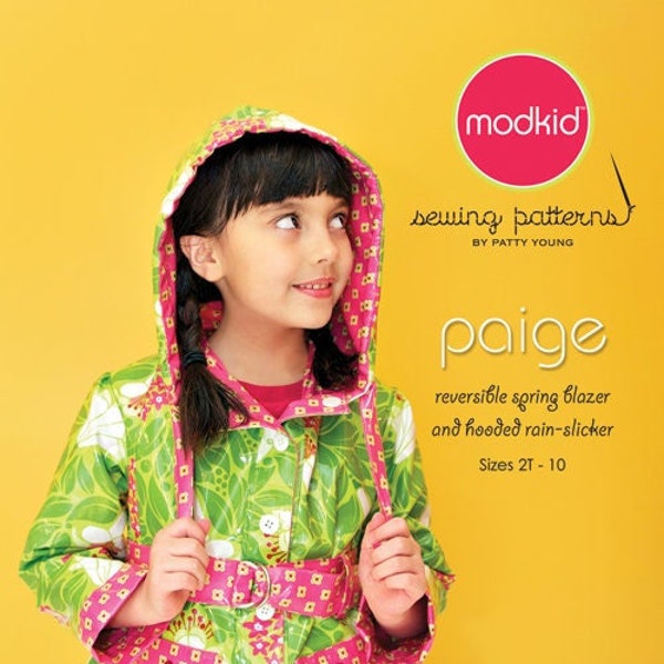 Paige Reversible Spring Blazer sz 2T-10 Sewing Pattern Modkid