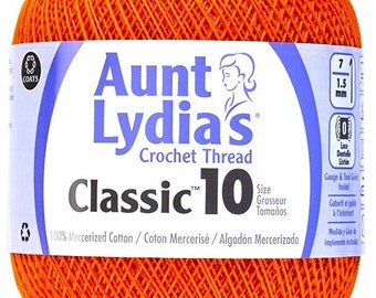 Coats Aunt Lydia/'s Crochet Cotton Thread Size 30 Extra Fine Natural 180-226