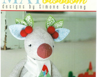 cute felt softie toy PATTERN from May Blossom Dormouse PATTERN