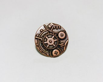 2 Colors Steampunk Gears Metal Button 23mm // 7//8 inch Dill Buttons Brand