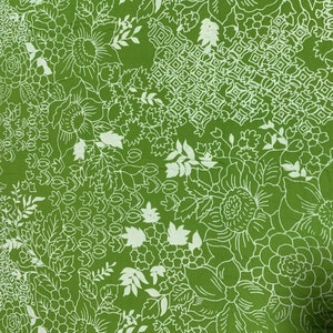 Green Floral - Baralla - Banyan Batiks Cotton Fabric