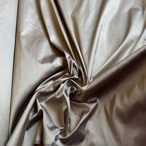 Golden Brown 100% Silk DUPIONI Fabric