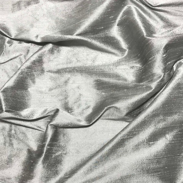 Cream Dupioni Silk Fabric main image 1