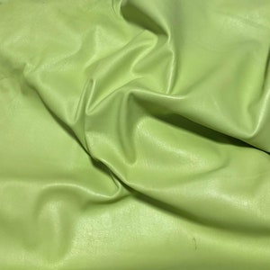 APPLE GREEN Supple Lambskin Leather 8"x8" Piece