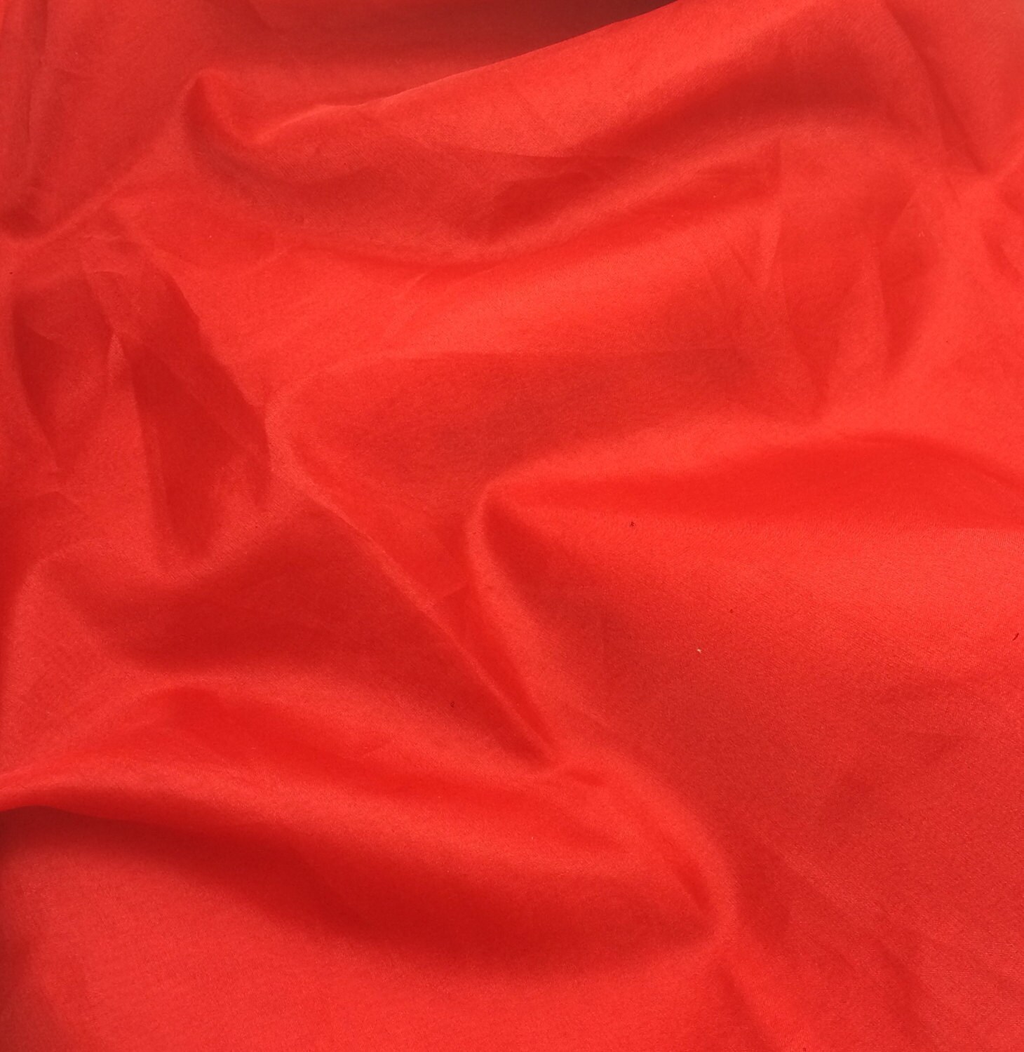 BRIGHT RED Silk Organza Fabric 1 Yard Etsy